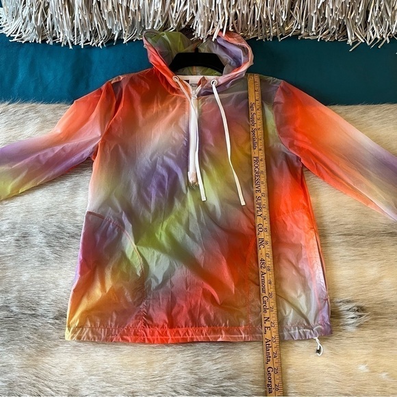 VICTORIA’S SECRET Victoria Sport XS Hoodie Windbreaker 1/2 Zip Orange Hombre - Picture 8 of 12